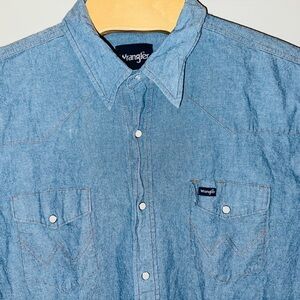 Wrangler Denim Snap Button 2XL Shirt